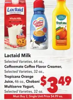 Vallarta Supermarkets Lactaid Milk offer