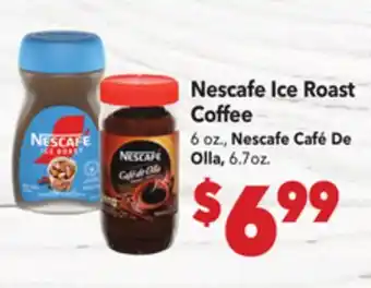 Vallarta Supermarkets Nescafe Ice Roast Coffee offer