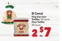 Vallarta Supermarkets El Comal King Size Corn Tortillas offer