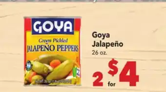 Vallarta Supermarkets Goya Jalapeño offer