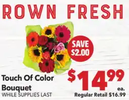 Vallarta Supermarkets Touch Of Color Bouquet offer