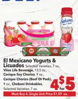 Vallarta Supermarkets El Mexicano Yogurts & Licuados offer