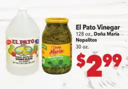 Vallarta Supermarkets El Pato Vinegar offer