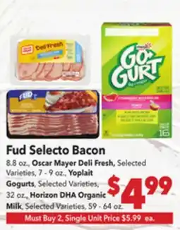 Vallarta Supermarkets Fud Selecto Bacon offer