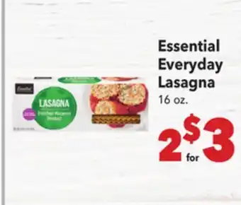 Vallarta Supermarkets Essential Everyday Lasagna offer