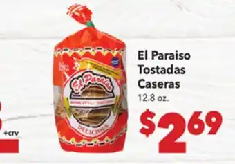 Vallarta Supermarkets El Paraiso Tostadas Caseras offer