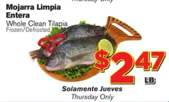 El Super Fresh Whole Clean Tilapia offer