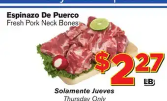 El Super Fresh Fresh Pork Neck Bones offer