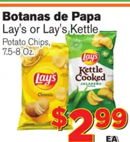 El Super Fresh Lay's or Lay's Kettle Potato Chips offer