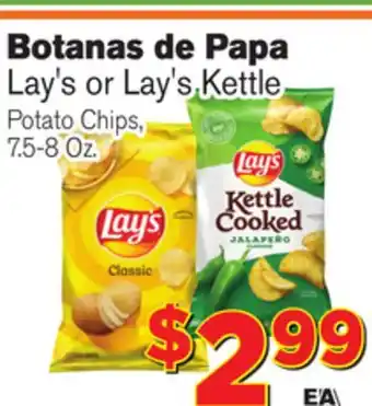 El Super Fresh Lay's or Lay's Kettle Potato Chips offer