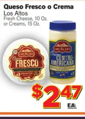 El Super Fresh Fresh Cheese 10 Oz. or Creams, 15 Oz offer