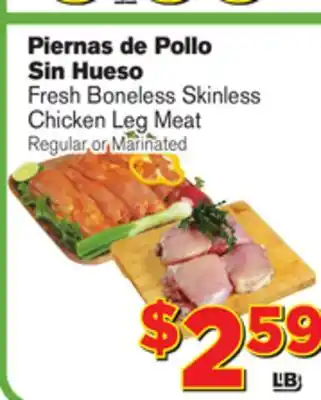 El Super Fresh Fresh Boneless Skinless Chicken Leg Meat offer