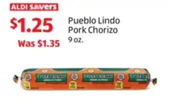 Aldi Pueblo Lindo Pork Chorizo offer