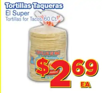 El Super Fresh Tortillas for Tacos offer