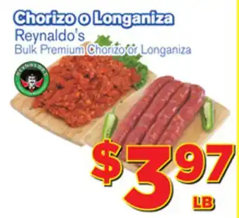 El Super Fresh Bulk Premium Chorizo or Longaniza offer