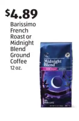 Aldi Barissimo French Roast or Midnight Blend Ground Coffee offer