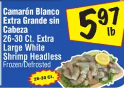 El Super Extra Large White Shrimp offer