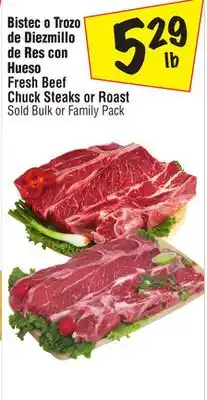 El Super Fresh Beef Chuck Steaks or Roast offer