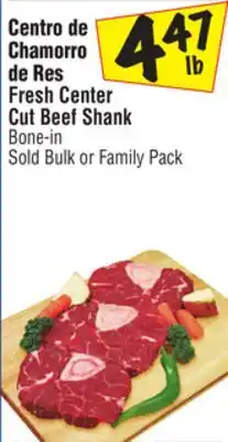 El Super Fresh Center Cut Beef Shank offer