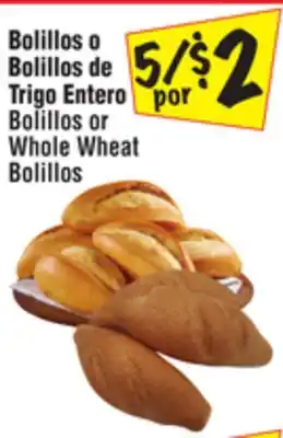 El Super Bolillos or Whole Wheat Bolillos offer