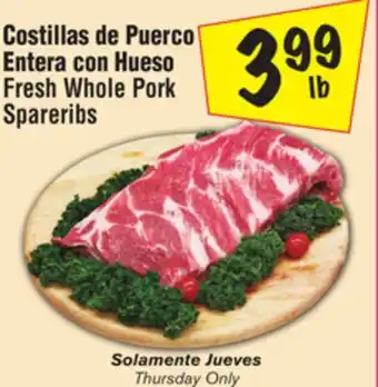 El Super Fresh Whole Pork Spareribs offer