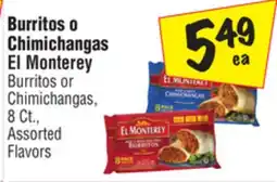 El Super Burritos or Chimichangas offer