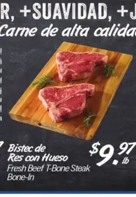 El Super Fresh Beef T-Bone Steak offer