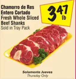 El Super Fresh Whole Sliced Beef Shanks offer