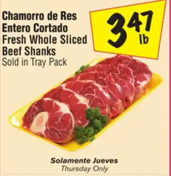 El Super Fresh Whole Sliced Beef Shanks offer