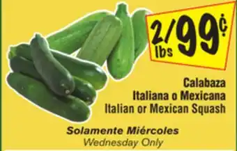 El Super Italian or Mexican Squash offer