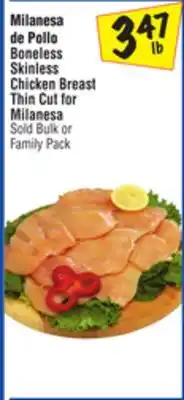 El Super Boneless Skinless Chicken Breast Thin Cut for Milanesa offer