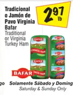 El Super Traditional or Virginia Turkey Ham offer