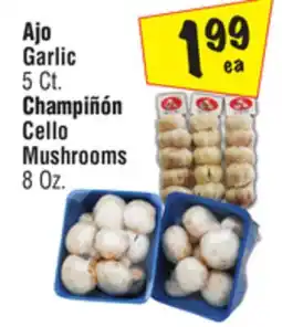 El Super Garlic 5 Ct. Cello Mushrooms 8 Oz offer