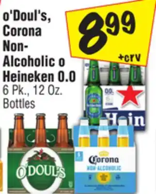 El Super o'Doul's, Corona Non-Alcoholic o Heineken 0.0 offer