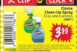 Foodmaxx Clorox Clean-Up Spray offer