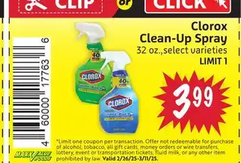 Foodmaxx Clorox Clean-Up Spray offer