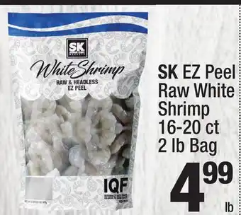 Super King Markets SK EZ Peel Raw White Shrimp offer