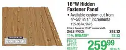 Menards 16 Pro-Snap Rough Sawn Natural Cedar Woodgrain Steel Panel offer