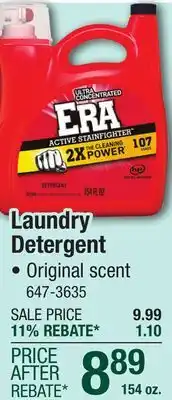 Menards Era Liquid Laundry Detergent - 154 oz offer