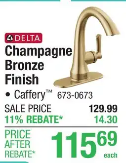 Menards Delta Caffery One-Handle 4 Centerset Champagne Bronze Bathroom Sink Faucet offer