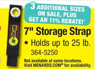 Menards Wrap-It 7 Heavy-Duty Storage Strap offer