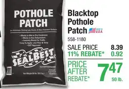 Menards SealBest Blacktop Pothole Patch - 50 lb offer