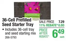 Menards McKenzie Prefilled Seed Starter Tray - 36 Cell offer