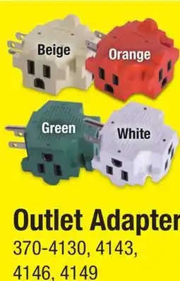 Menards Performax Beige 3-Outlet Plug Adapter offer