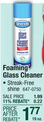 Menards Sprayway Glass Cleaner - 19 oz offer