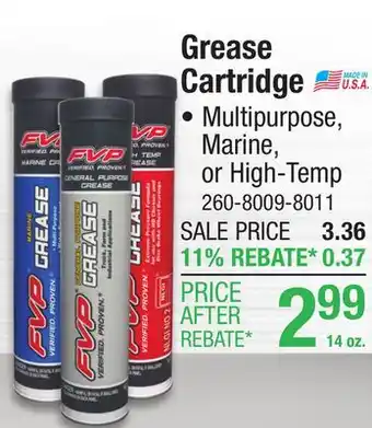 Menards FVP Multi Purpose Grease - 14 oz offer