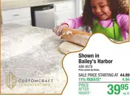 Menards Baileys Harbor 3cm Countertop-SF offer