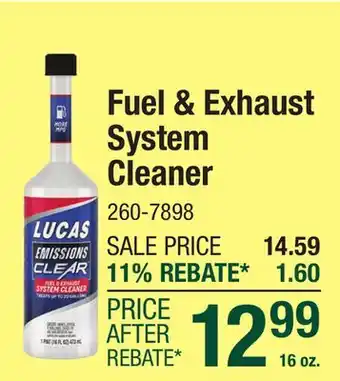 Menards Lucas Emissions Clear Fuel & Exhaust System Cleaner - 16 oz offer