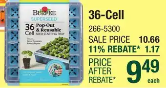 Menards Burpee 36-Cell SuperSeed Seed Starting Tray offer