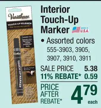 Menards Varathane Interior Color Group 4 Stain Touch-Up Marker - 0.33 oz offer